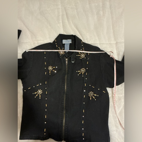 Vintage Embellished Black Jacket - Picture 7 of 11